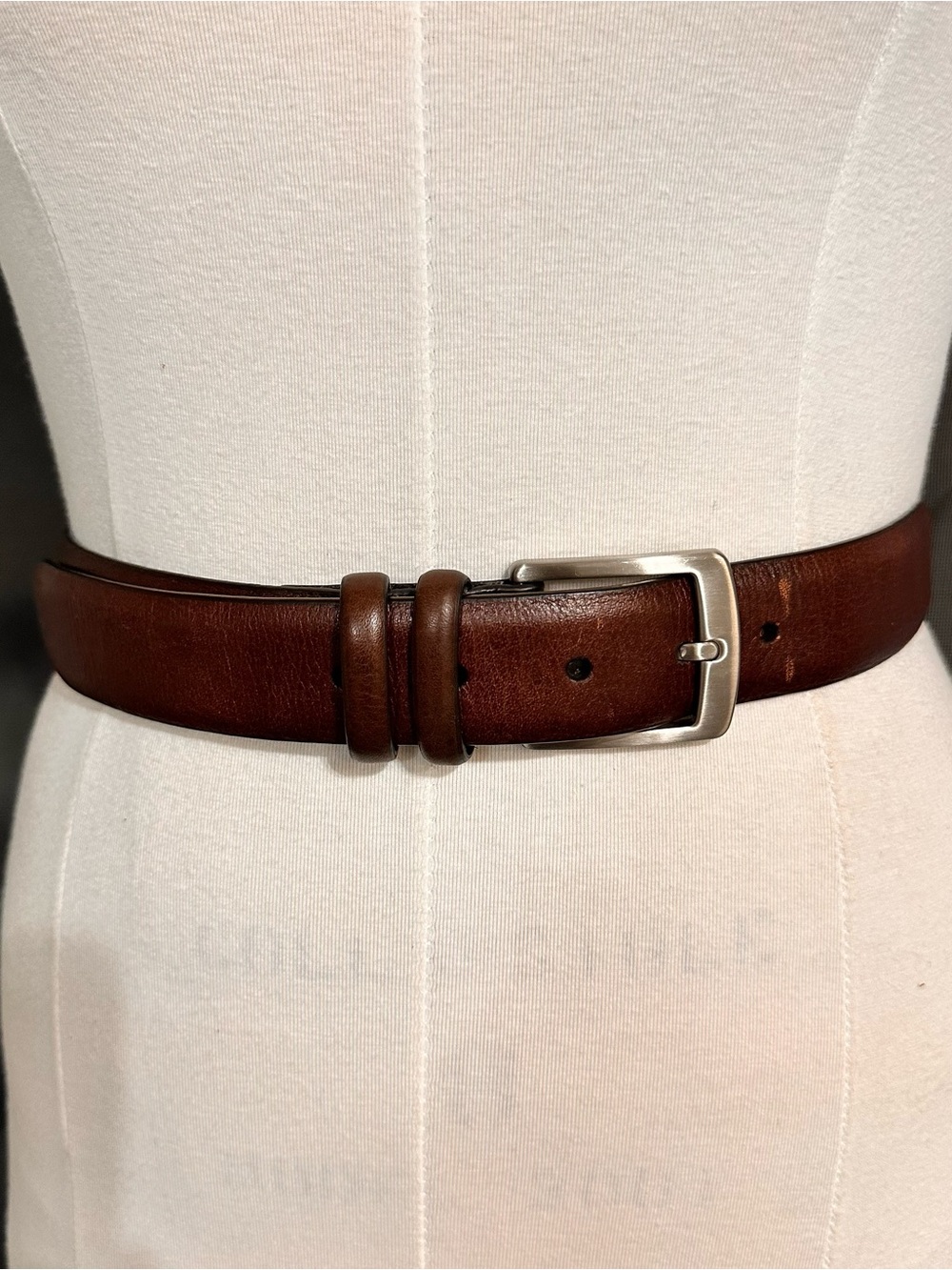 Leather Belt Men's Size 36 Brown Classic Handmade Heavy Duty Dress Belt